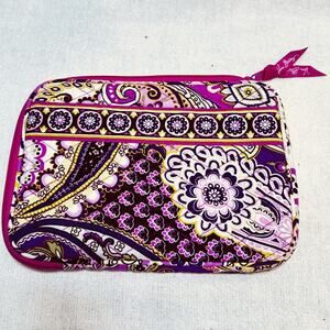 Vera Bradley Tablet‎ iPad Kindle Padded Sleeve Java Floral Pattern 9"x6.5" EUC